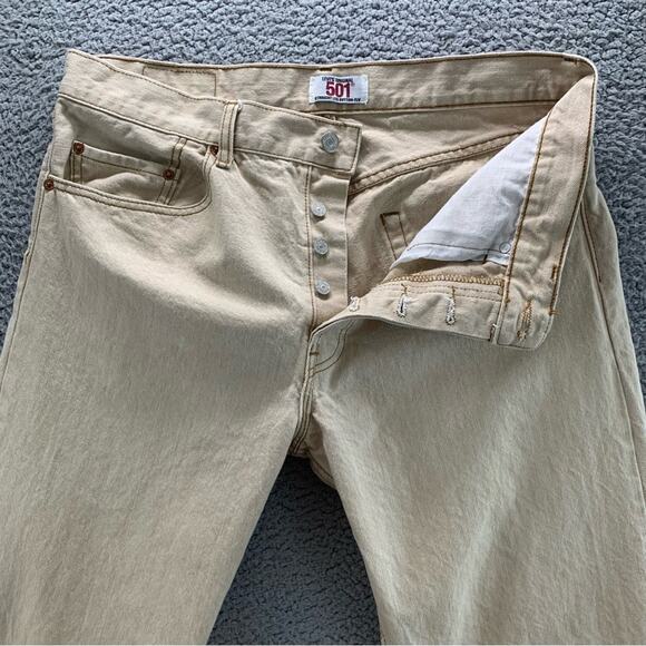 Levis 501 Vintage Straight Leg Button Fly Men's Jeans Made In USA  -  Size: 36 - Picture 5 of 15